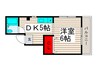 Ｎ´ｓハイツ 1DKの間取り