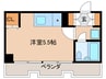 アデナ川和 1Rの間取り