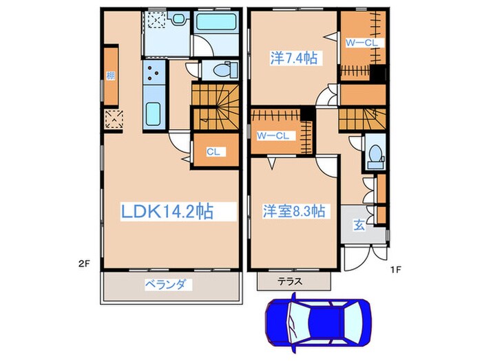 間取り図 西落合３丁目テラスハウス