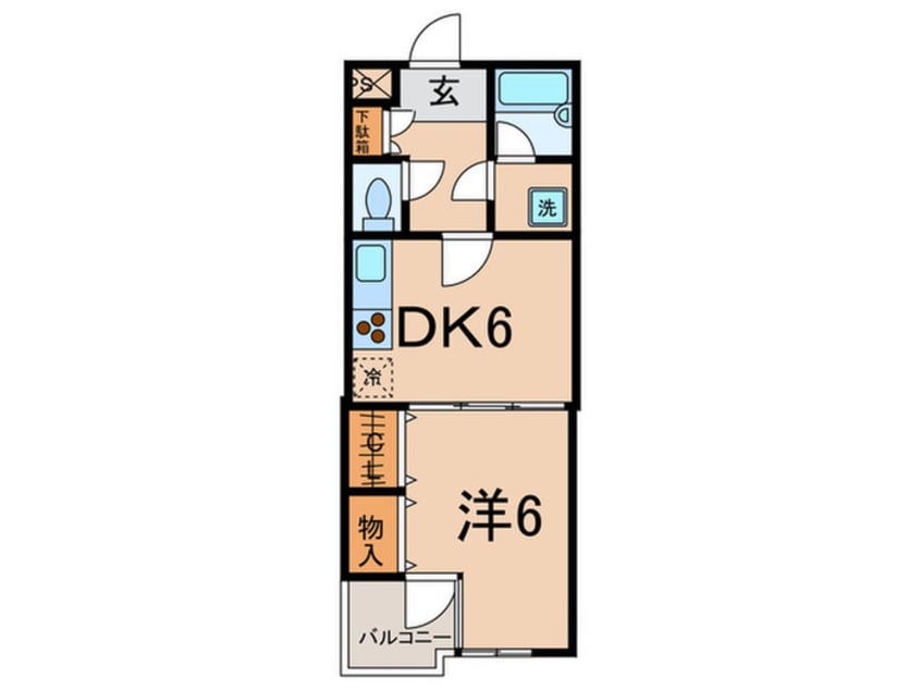 間取図 ﾗｲｵﾝｽﾞﾏﾝｼｮﾝ新小岩南(205)