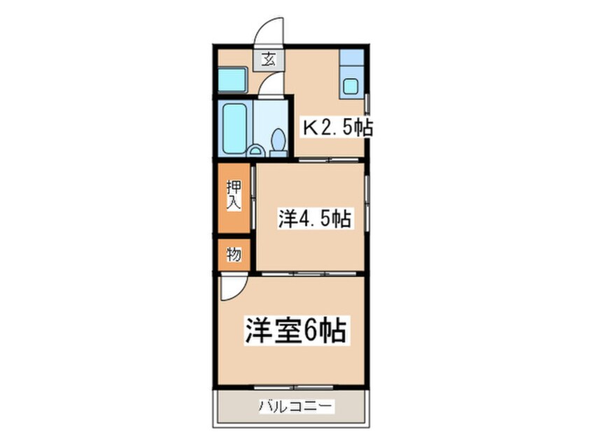 間取図 西尾ハイツ