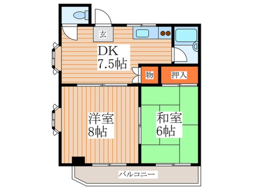 間取図 クレ―ルマンション