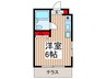 ＫＵハイム 1Rの間取り
