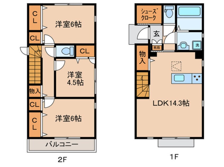 間取図 港北区樽町3丁目戸建D棟