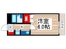 ジュネッタ８ 1Kの間取り