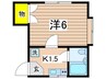 FLヴィラ小菅ヶ谷 1Kの間取り