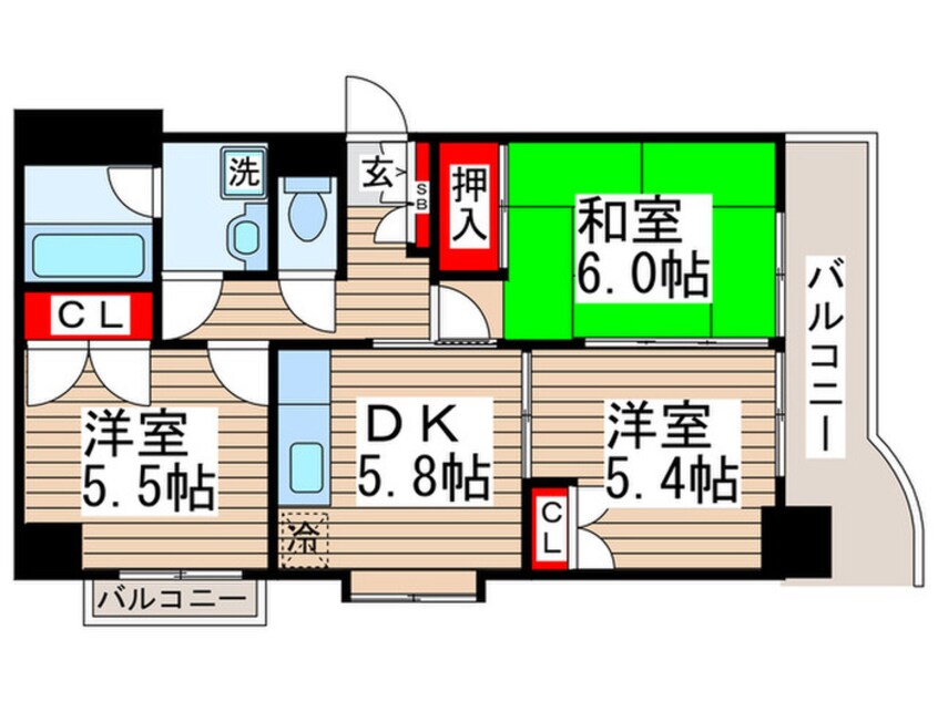 間取図 プレーネ西葛西