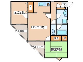 間取図 マンション・アルカディア