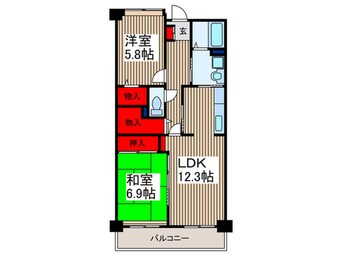 間取図 コ－ポレート浦和別所