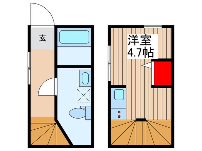 間取図 仮）中台新築アパート