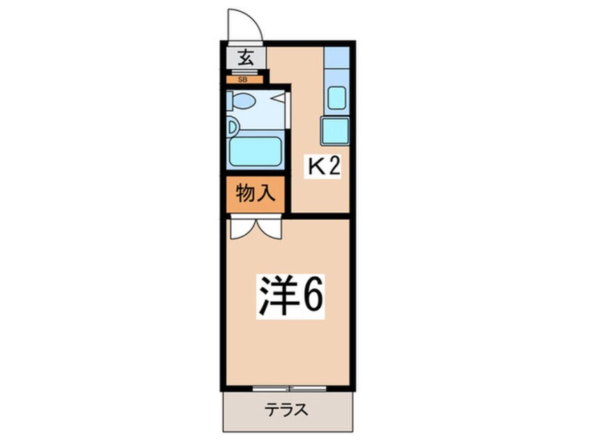 間取図 エバ－グリ－ンハイツ