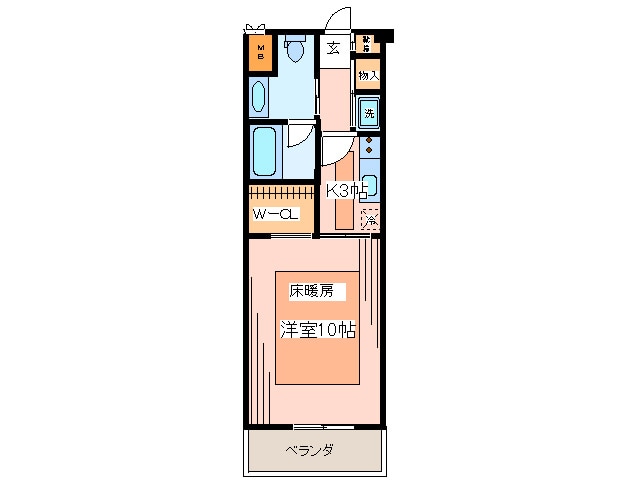 間取り図 コンフォ－ト中野島
