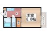 グリーンヴィラシマネ 1Kの間取り