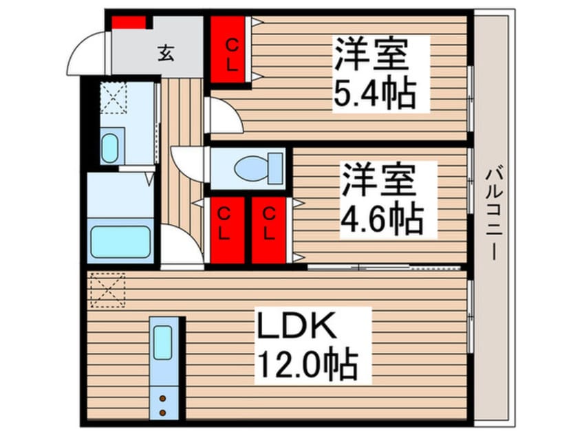 間取図 レーヴ京成高砂