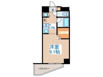 間取図 コスモリード幡ヶ谷