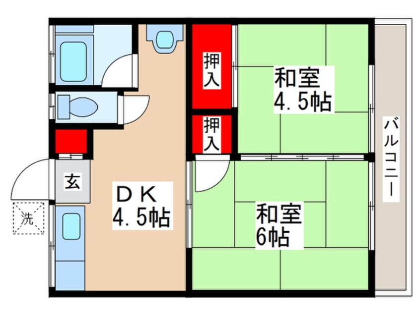 間取図 コーポ井上