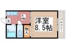 グリーンヴィラ弐番館 1Kの間取り