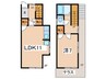 東久保町戸建て 1LDKの間取り