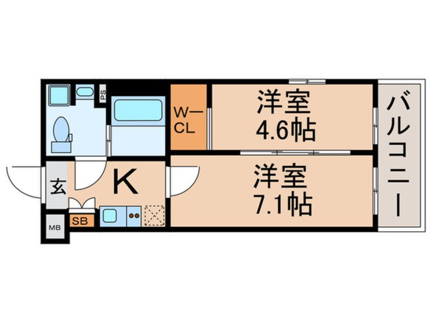 間取図 アイルグランデ中野ノース(207)