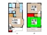 クンペル西柏台Ｂ棟 2LDKの間取り