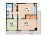 光マンション 2DKの間取り