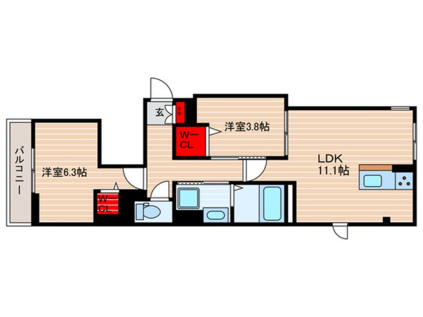 間取図 フォレ　ドゥ　ファミーユ