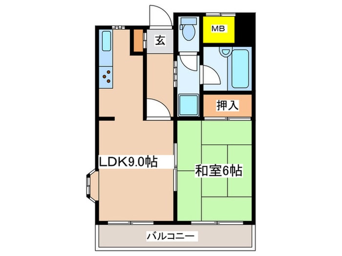 間取り図 バ－ドタウン３番館