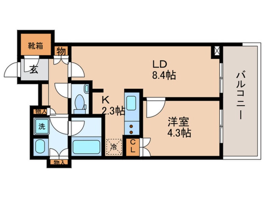 間取図 MID TOWER GRAND(305)