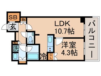 間取図 MID TOWER GRAND(305)