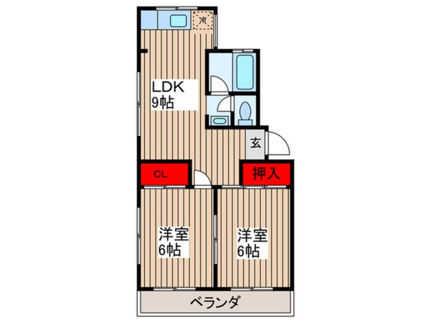 間取図 北中ハイツ