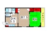 第２中村ハイツ 2DKの間取り