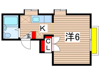 間取図 国立サンフラワ－Ａ