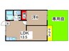 国立サンフラワ－Ａ 1LDKの間取り