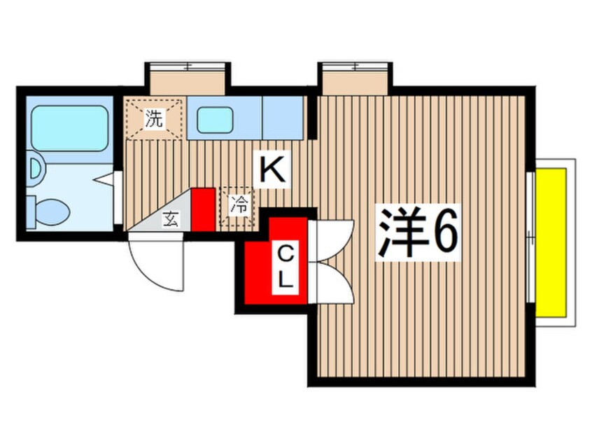 間取図 国立サンフラワ－Ａ