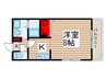 矢切クルーズ 1Kの間取り