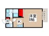 矢切クルーズ 1Kの間取り