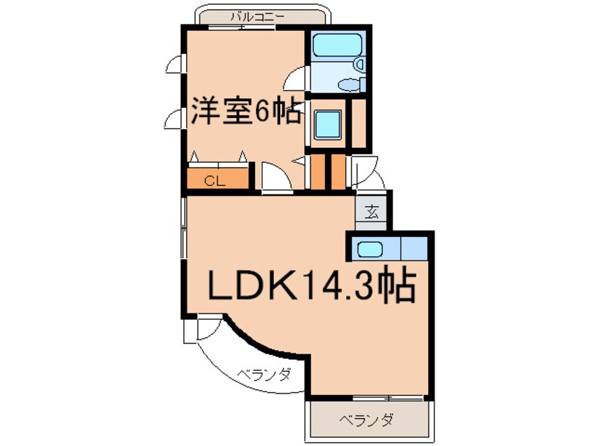 間取図 ユーコート池上