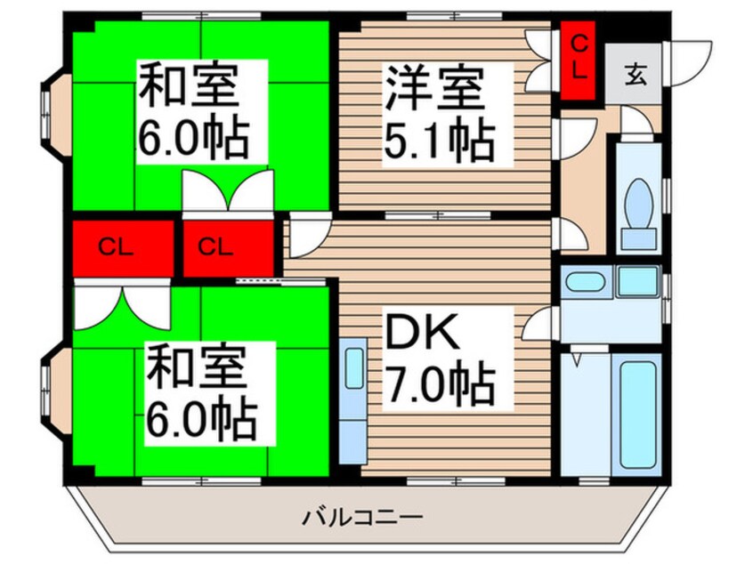 間取図 セントラルハイツ東川口