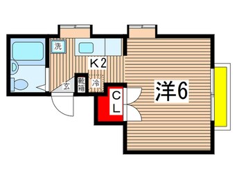 間取図 国立サンフラワ－Ｂ