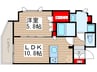 CASSIA上野入谷 1LDKの間取り