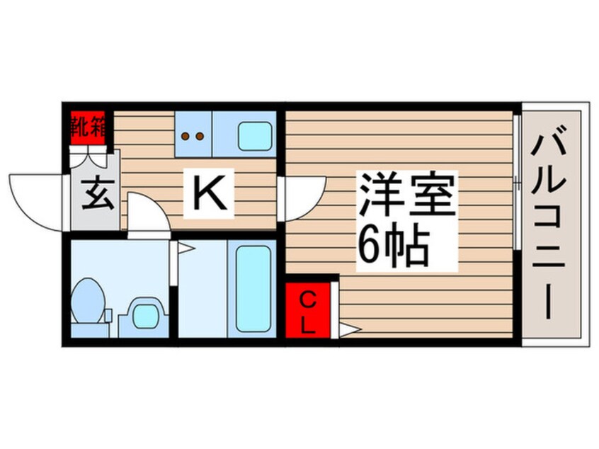 間取図 カーサノダ496