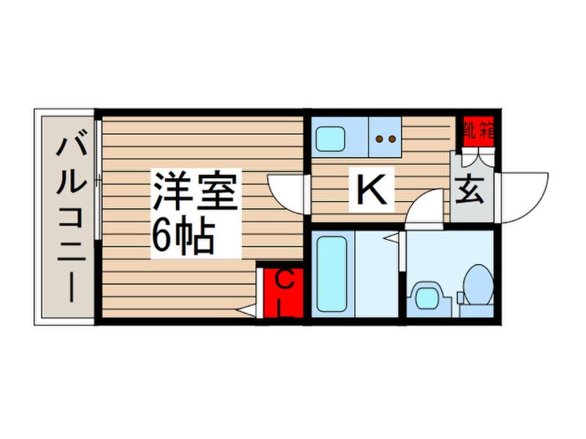 間取図 カーサノダ496