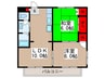 コ－ポ鈴峰 2LDKの間取り