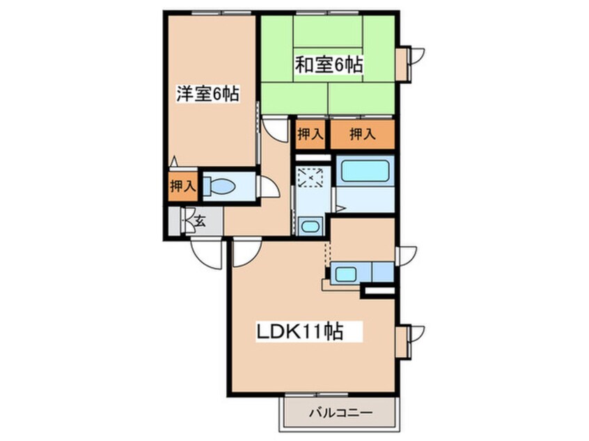 間取図 ラ・サカヤⅠ