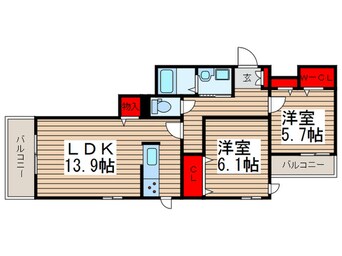 間取図 Casa　Colata