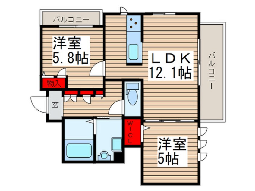 間取図 Casa　Colata