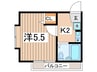 セルシオン相模原Ⅰ 1Kの間取り