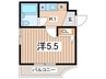 セルシオン相模原Ⅰ 1Kの間取り