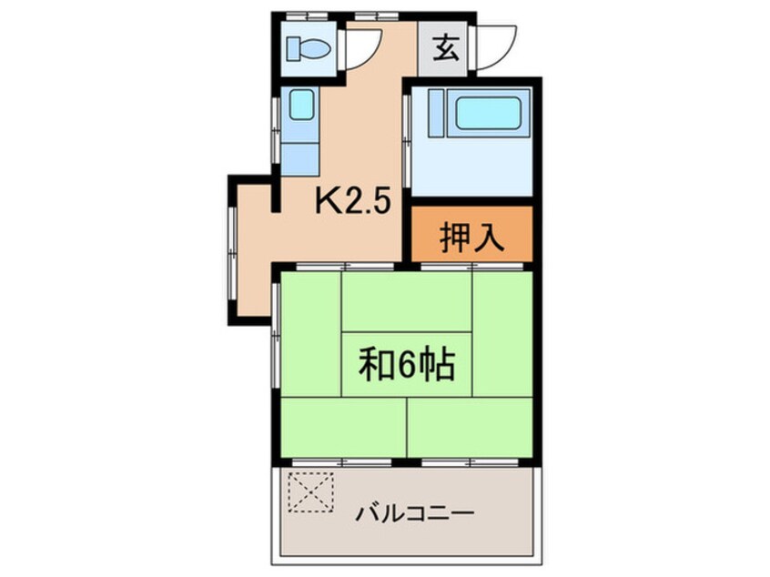 間取図 コーポ西岡