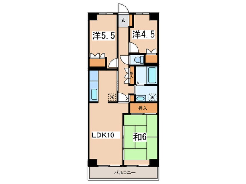 間取図 本厚木ロイヤルマンション